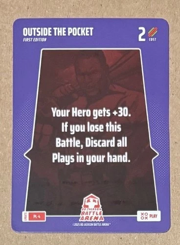 Bo Jackson Battle Arena Alpha Update - Play PL-4 - Outside the Pocket - RARE