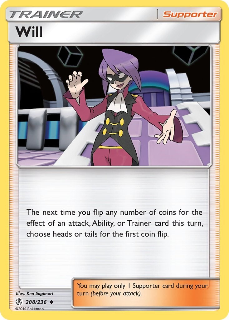 Will SM - Cosmic Eclipse 208/236 NM Pokemon