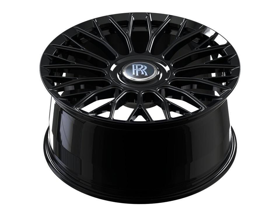 22" INCH ROLLS ROYCE RIMS CULLINAN GHOST PHANTOM FORGED BLACK WHEELS SET OF 4