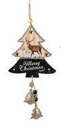 Formano HäNger Tanne Hirsch Gold Holz Winter Weihnachten Deko Fensterdeko