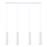 HäNgelampe Aluminium Weiß HöHenverstellbar GU10 L:81 Cm Pendelleuchte Wohnzimmer