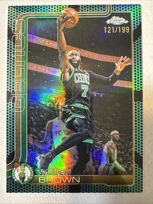 2025-26 Topps Chrome Update- Jaylen Brown #51 Aqua Refractor /199