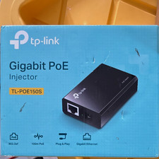 TP-LINK TL-POE150S Gigabit 802.3af PoE Injector, 2x RJ-45 Plug  Play