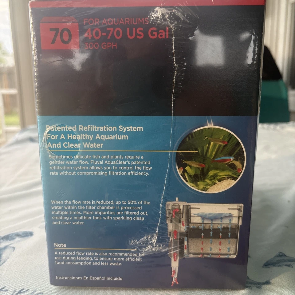 Fluval AquaClear 70 Aquarium Power Filter 40-70 Gals - NEW - Image 3 of 4