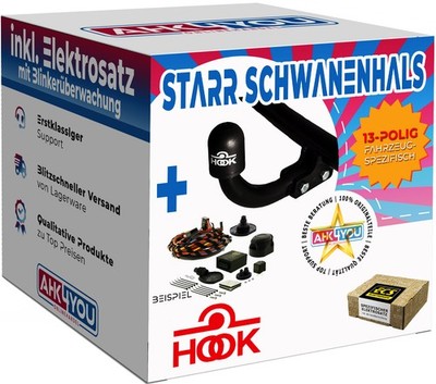 AHK HOOK für Skoda Yeti 14-17 starr + 13-pol ECS ES SPEZ