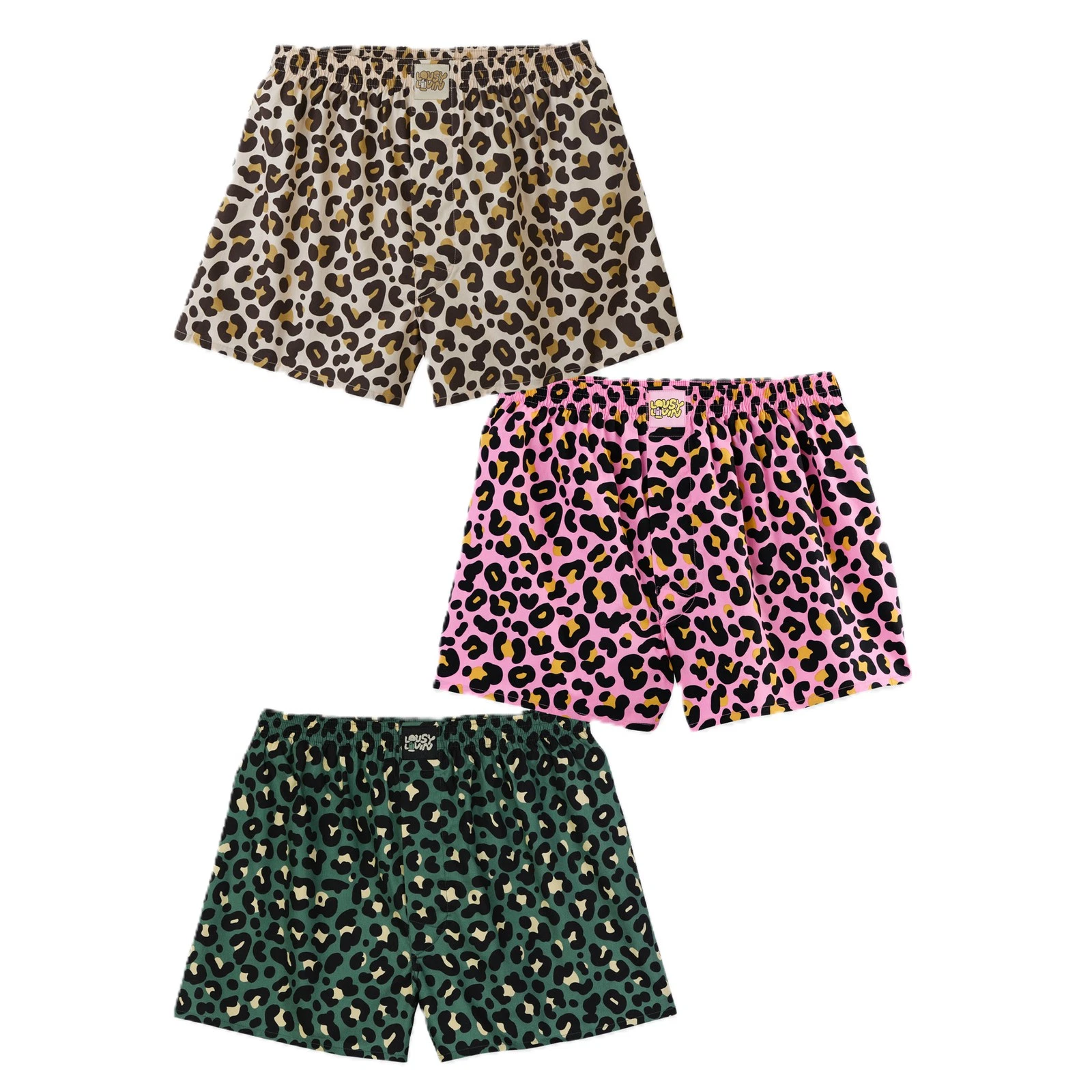 Lousy Livin 3-Pack Boxer Shorts Leroy Underwear Organic Cotton New
