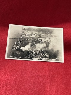 REEDSPORT ORE. BRUBAKER AERIAL SURVEYS RPPC AWESOME CARD