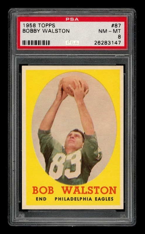 1958 Topps Set-Break # 87 Bobby Walston PSA 8 NM-MT