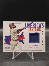 2022 Panini Chronicles America's Pastime Fernando Tatis Jr. Swatches Blue /99