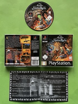 ALADDIN Nasiras Rache PS1 PlayStation I Spiel PSX PSONE Disney OVP CiB Box 3 2 1