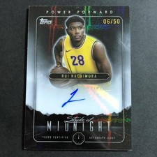 Rui Hachimura Topps NBA Auto Card 50 Limited Lakers Autograph, Used