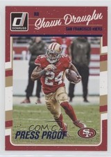 2016 Donruss Press Proof Blue Shaun Draughn #258 o6n
