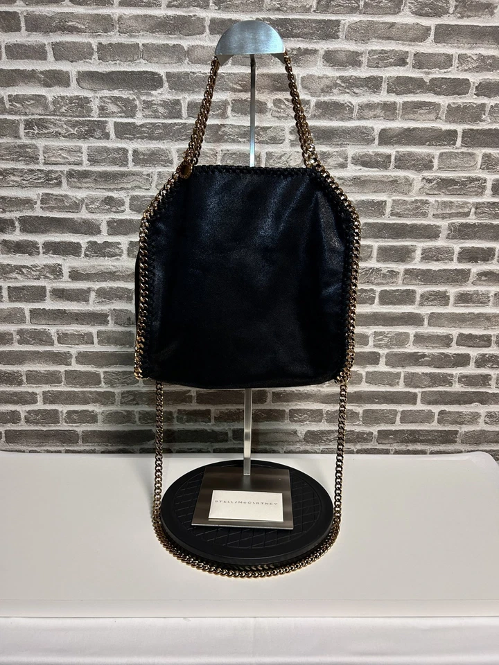 Stella mccartney falabella Mini Shoulder bag medium Tote Black  Gold UK  123720 - Image 2 of 4