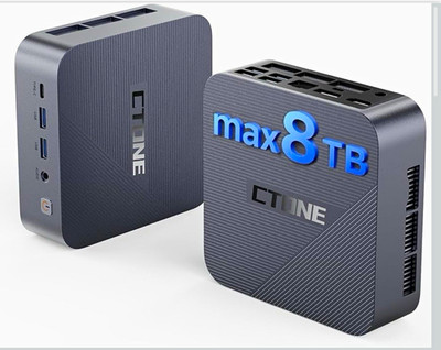 CTONE Mini PC Desktop Intel Core i5-12450H 24GB Win 11 Pro WiFi 6 BT 5.2