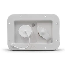 B&B MOLDERS 94224(497-AD-26-A)6" CITY/GRAV WATER HATCH C-VALVE-POLAR WHITE DAS