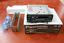 VINTAGE PANASONIC CQ-EO5EN CAR RADIO CASSETTE CD CHANGER COMPATIBLE, (UNTESTED).