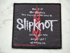 SLIPKNOT PATCH Original 1999 BLUE GRAPE  Vin...