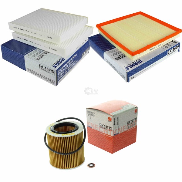 Mahle / Knecht Innenraumfilter LA 467/S Luftfilter LX 2525 ÖLfilter OX 387D-image