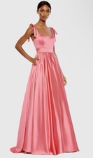 Mac Duggal 67981 Sz 10 Coral Pink Sweetheart Neckline Pockets Evening Gown $398