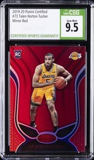 2019-20 PANINI CERTIFIED MIRROR RED #73 TALEN HORTON-TUCKER CSG 9.5