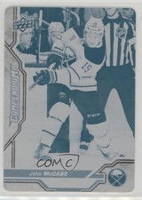 2018-19 Upper Deck Compendium Printing Plate Cyan 1/1 Jake McCabe #48 7dx