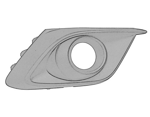 Gitter Grill StoßStange Vorne Rechts Mazda 3 2013-2017 MIT Nebelscheinwerfer-image