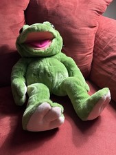 24K Polar Puff Jumbo Frog Plush Hand Puppet Play Talkin Fritz FULL BODY NOT JR