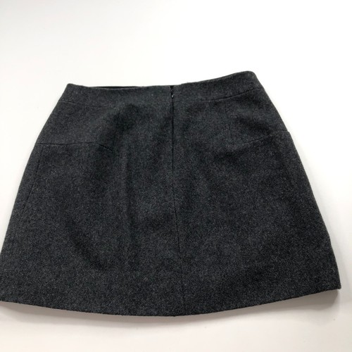 J.Crew Wool 8 (Fits 30In) Mini Above Knee Zip Lined Skirt Gray PLS READ - Picture 6 of 10