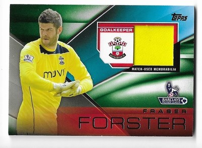 2014 Topps Premier Gold Football Fibers Relics Fraser Forster FFR-FF Southampton