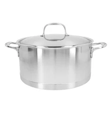 Demeyere Atlantis 8.9 qt, 18/10 Stainless Steel, Dutch Oven With Lid
