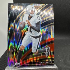 2025 Panini Select #205 Geno Smith Black and Red Prizm Shock