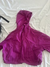 LULULEMON Womens Lightweight Water Resistant Cropped Jacket Hot Pink Size 4