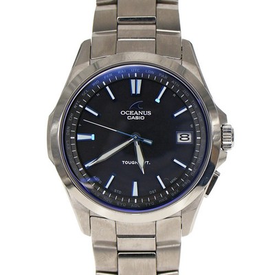 CASIO Oceanus OCW-S100-1AJF Black Wrist Size 20.5cm Men's Used