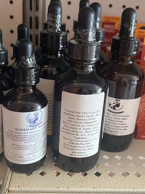 H.made Scalp Activating Coconut Infused Rosemary Oil With Vitamin E,essentials