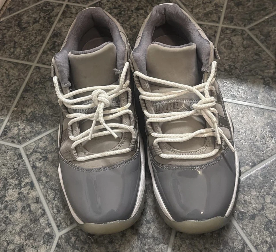 Air Jordan 11 Cool Grey Retro Sneakers Size 4.5Y GS High Top 2021 - Image 2 of 3