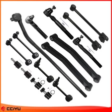 For 2007 - 2017 Jeep Wrangler Front Upper & Lower Control Arm Tie Rod Suspension