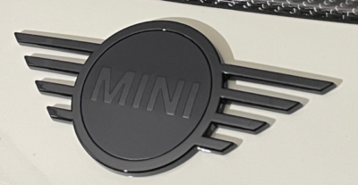 Genuine MINI F56 Front & Rear Black Badge Emblem Set – Glossy Finish, OEM Fit