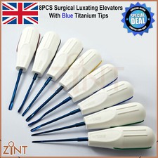 Luxating Root Elevators Oral Surgery Tooth Extracting Loosening Luxation Set X8