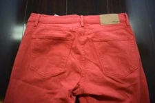 37927 Womens Madewell Skinny Skinny Stretch Red Distressed Denim Jeans 25 x 32
