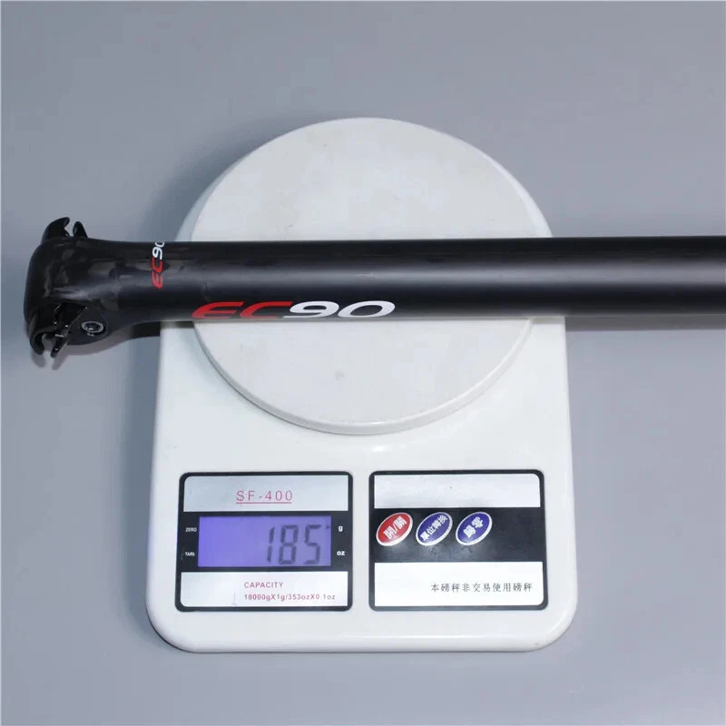 Tija de sillín de bicicleta de fibra de carbono completa Tija de sillín de bicicleta de 5 grados 27,2/30,8/31,6 mm Foto 3 de 4