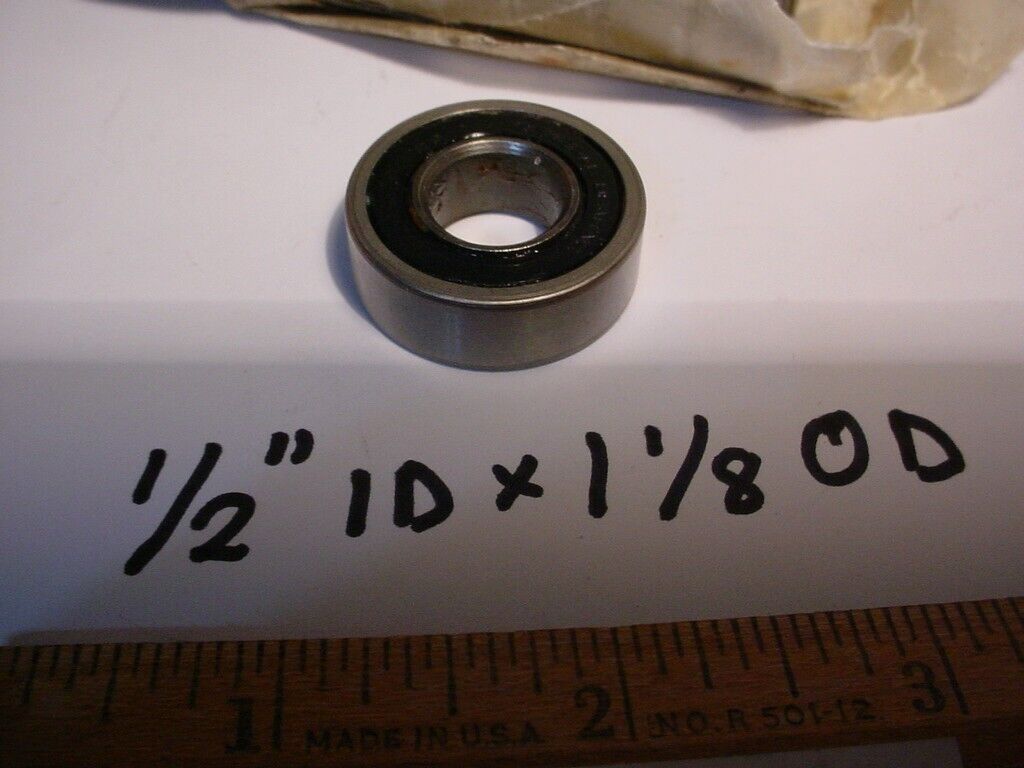 General bearing 1/2" ID X 1-1/8" OD sealed. Lot of 30pcs