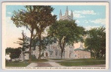 THOMPSON MEMORIAL CHAPEL & GRIFFIN HALL, WILLIAMS COLLGE NORTH ADAMS MA POSTCARD