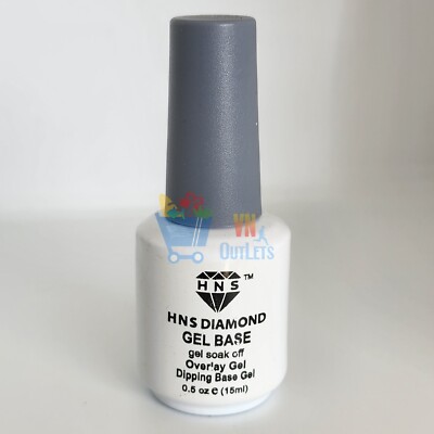 HNS Diamond Soak Off Gel Overlay Gel Dipping Base Gel 15 mL - 0.5 fl oz