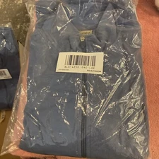 Vintage SCANDIA WOODS Full Zip jacket  Men’s Large L/S  Med Blue Fleece NEW