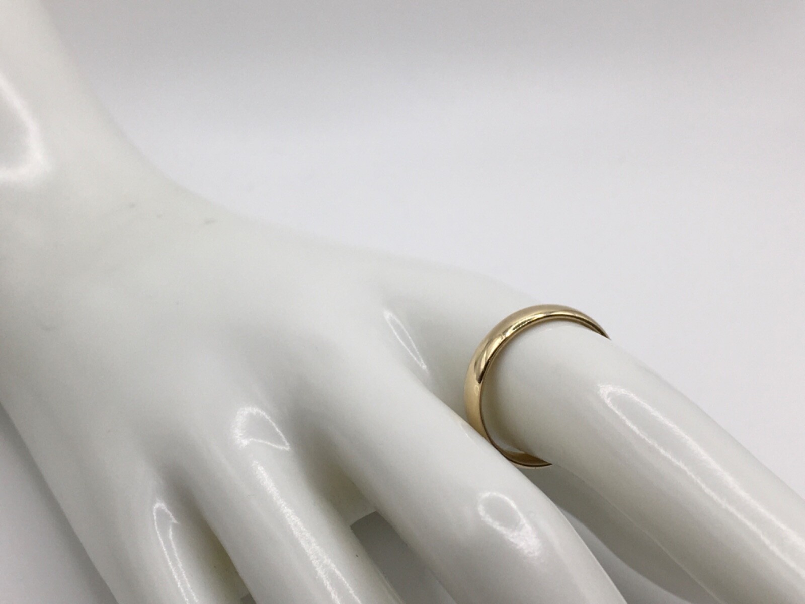 14k Yellow Gold Stackable Ring or Band Ring 3.64 … - image 1