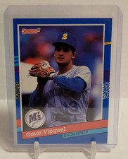 1991 Donruss Omar Vizquel #231 Seattle Mariners Baseball Card FRESH MINT NEW