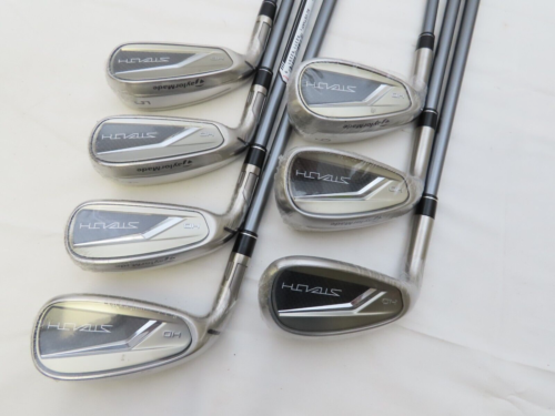 New LH TaylorMade Stealth HD Iron Set 5-AW Fujikura Speeder NX 60s Stiff