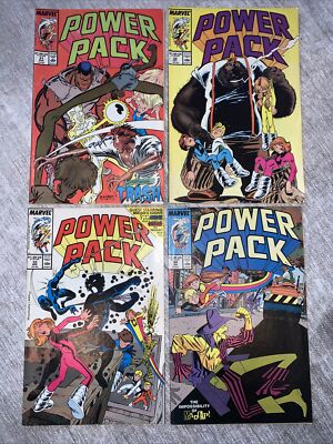 Power Pack #31,32,33,34 Marvel Comics Lot VF- 7.5 Reader Copies