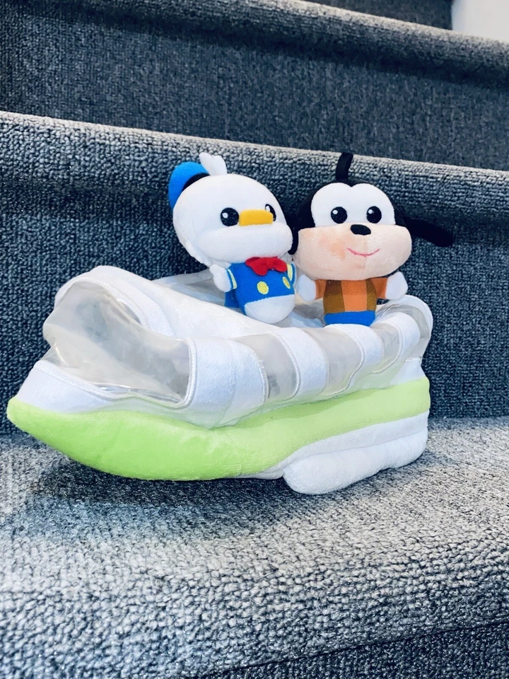 Lote de Juego de Peluche Monorriel Parques Disney Pato Donald Goofy Tren Transbordador Espacial Foto 2 de 4