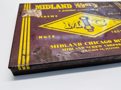 MC MIDLAND Chicago 49er Pack Metall Werbebox mit verschiedenen Befestigungen, Schrauben - Bild 2 von 11